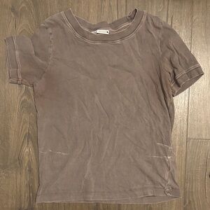 Zara Taupe Short Sleeve Tee